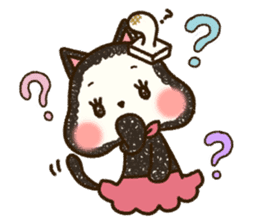 Good friend black cat Ohagi & Oshiruko sticker #1957529