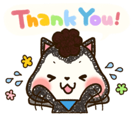 Good friend black cat Ohagi & Oshiruko sticker #1957533