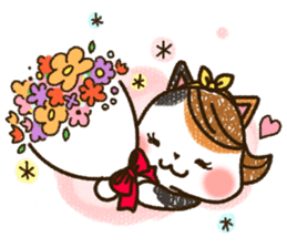 Good friend  black cat Ohagi & Oshiruko sticker #1957540