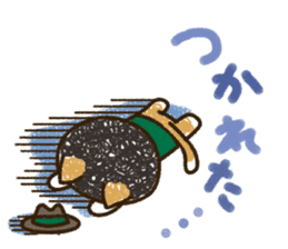 Good friend  black cat Ohagi & Oshiruko sticker #1957542