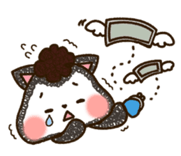 Good friend black cat Ohagi & Oshiruko sticker #1957552