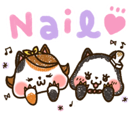 Good friend black cat Ohagi & Oshiruko sticker #1957554
