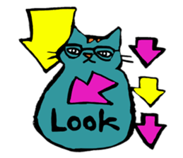 POWA and pleasant cats sticker #1958080