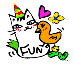 POWA and pleasant cats sticker #1958096
