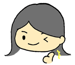 Little Girl's Stickers sticker #1958798