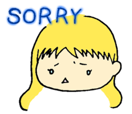 Little Girl's Stickers sticker #1958805