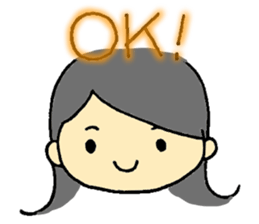 Little Girl's Stickers sticker #1958809