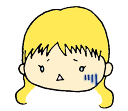 Little Girl's Stickers sticker #1958823