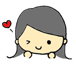 Little Girl's Stickers sticker #1958828