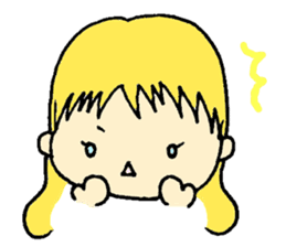 Little Girl's Stickers sticker #1958835