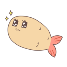 Fried prawns sticker #1961654