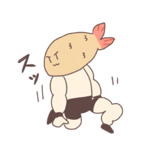 Fried prawns sticker #1961668