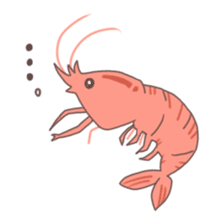 Fried prawns sticker #1961676