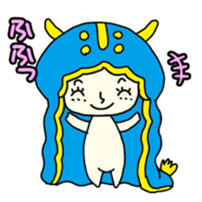 Happy sea slug-chan sticker #1962734