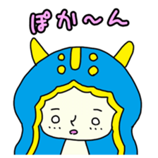 Happy sea slug-chan sticker #1962739