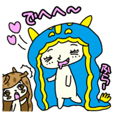 Happy sea slug-chan sticker #1962743