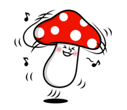 the mushroom power sticker #1962957