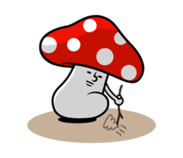 the mushroom power sticker #1962964
