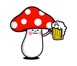 the mushroom power sticker #1962971