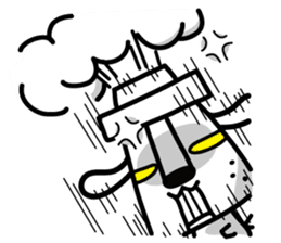 GLOOMY DOG sticker #1963104