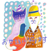 The life with a serious cat sticker #1963230