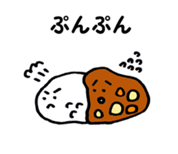 Curry-and-rice sticker #1964376