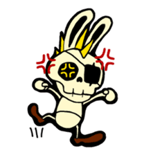 Skull Punk Rock Mouse and rabbit sticker #1964451