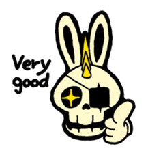 Skull Punk Rock Mouse and rabbit sticker #1964456