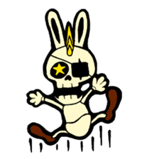 Skull Punk Rock Mouse and rabbit sticker #1964468