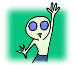 Alien in the neighborhood! sticker #1965198