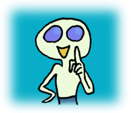 Alien in the neighborhood! sticker #1965199