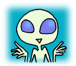 Alien in the neighborhood! sticker #1965200