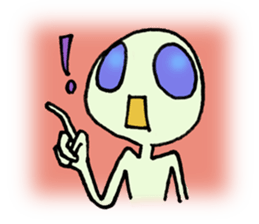 Alien in the neighborhood! sticker #1965204