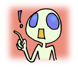 Alien in the neighborhood! sticker #1965204