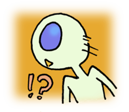 Alien in the neighborhood! sticker #1965205