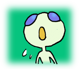 Alien in the neighborhood! sticker #1965206