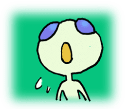 Alien in the neighborhood! sticker #1965206