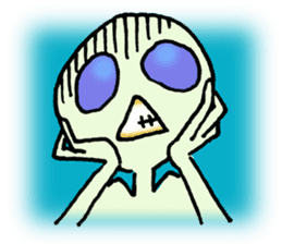 Alien in the neighborhood! sticker #1965210