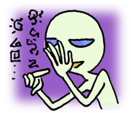 Alien in the neighborhood! sticker #1965215