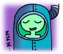 Alien in the neighborhood! sticker #1965221