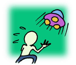 Alien in the neighborhood! sticker #1965223