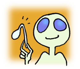 Alien in the neighborhood! sticker #1965227