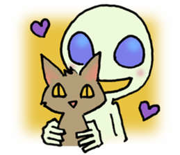 Alien in the neighborhood! sticker #1965230