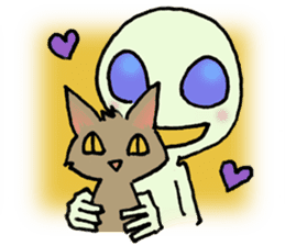 Alien in the neighborhood! sticker #1965230