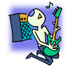 Alien in the neighborhood! sticker #1965231