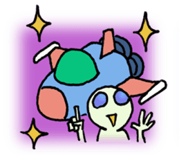 Alien in the neighborhood! sticker #1965233