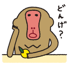 Mango monkey sticker #1965285