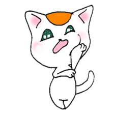 orange and hachiware sticker #1965441