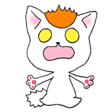 orange and hachiware sticker #1965443