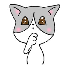 orange and hachiware sticker #1965460